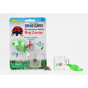 The World of Eric Carle Bad-Tempered Ladybird Bug Carrier. Little bugs will be kept safe for observation in this handy little bug viewer.  Breathing holes in the lid ensure bugs are comfortable while the 3x magnification lens is great for a close up look